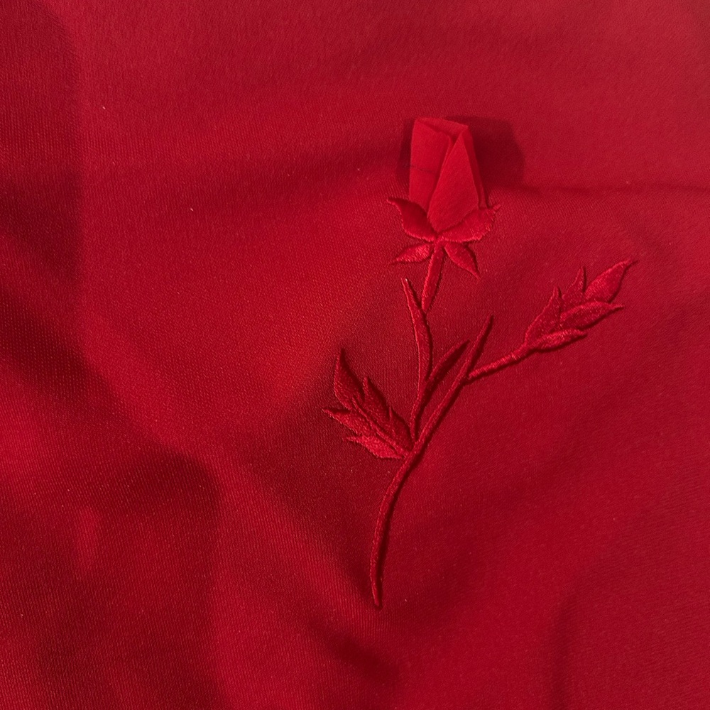 Vintage City triangles square neck maxi floral red dress - Picture 3 of 15